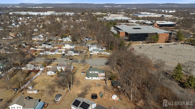 drone / aerial view with a residential view