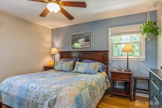 4 Wedgewood Ct, East Brunswick, NJ 08816 - bedroom featuring wood finished floors and a ceiling fan