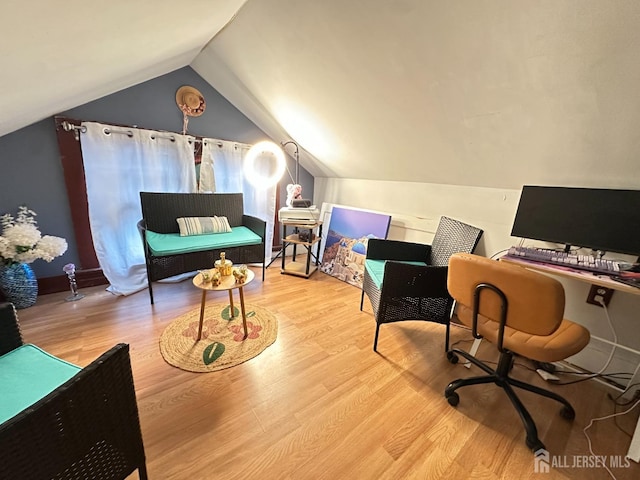 7 Hazelhurst St, New Brunswick, NJ 08901 - office area with wood finished floors and lofted ceiling