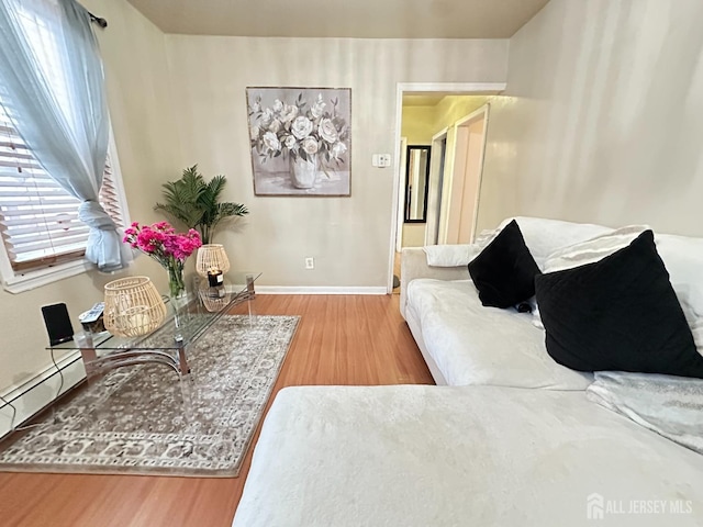 7 Hazelhurst St, New Brunswick, NJ 08901 - living area with wood finished floors and baseboards