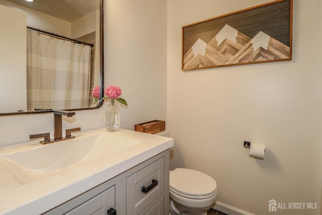 23 Elm Ave, Metuchen, NJ 08840 - bathroom featuring vanity and curtained shower