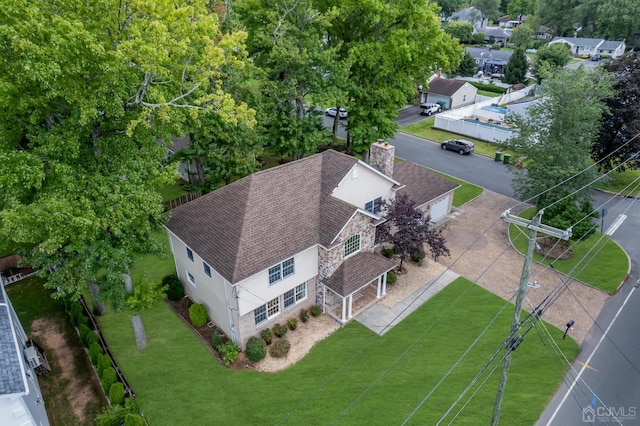 birds eye view of property