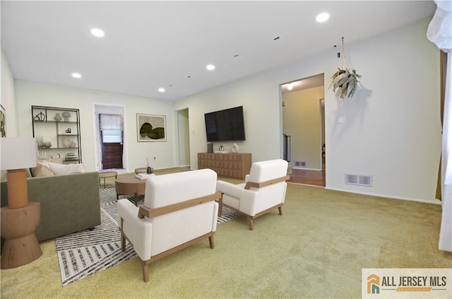 20 Rath Ln, East Brunswick, NJ 08816 - carpeted living room featuring recessed lighting