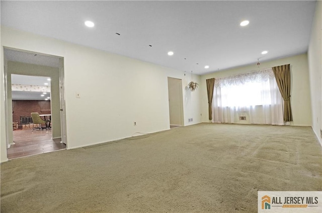 20 Rath Ln, East Brunswick, NJ 08816 - empty room featuring carpet and recessed lighting