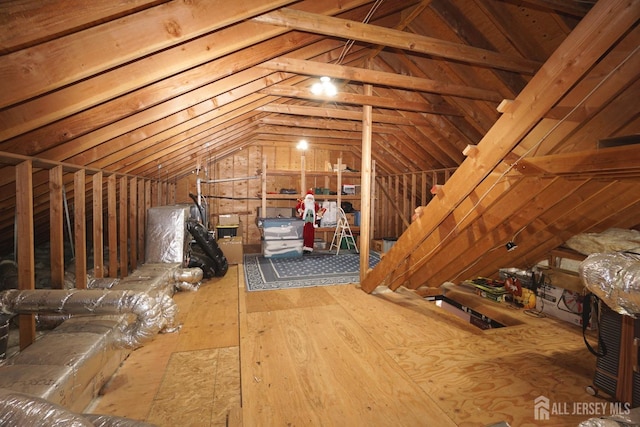 view of attic