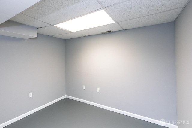15 Pennyroyal Ct, South Brunswick, NJ 08540 - unfurnished room with a paneled ceiling and baseboards