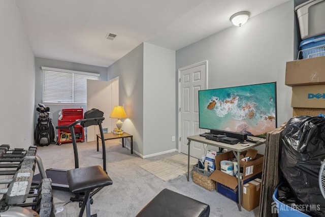 6 E Wintergreen Ave, Edison, NJ 08820 - workout area featuring carpet flooring and baseboards