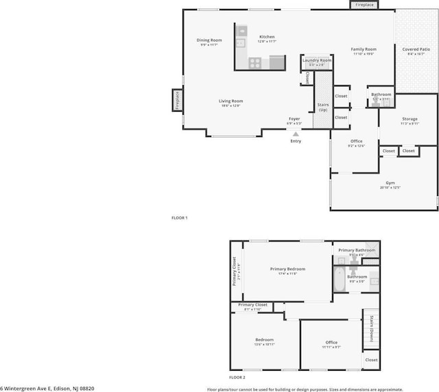 6 E Wintergreen Ave, Edison, NJ 08820 - view of floor plan / room layout