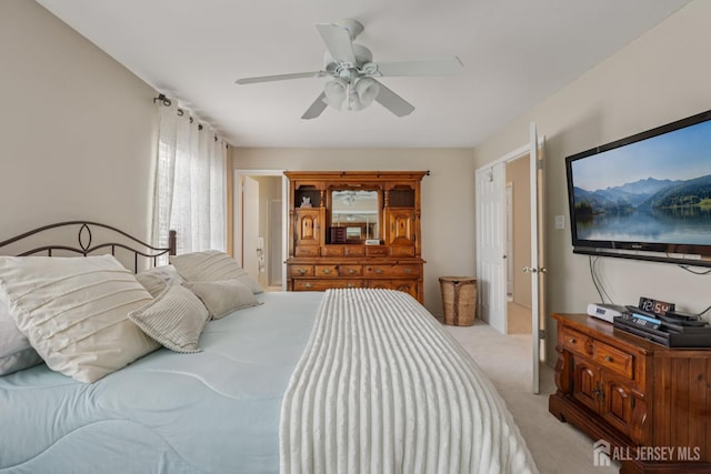 6 E Wintergreen Ave, Edison, NJ 08820 - bedroom featuring light carpet and a ceiling fan