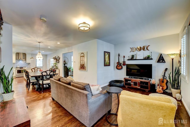 382 Highland St, South Amboy, NJ 08879 - living area with wood finished floors and recessed lighting
