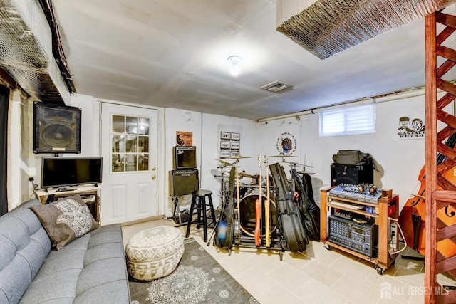 382 Highland St, South Amboy, NJ 08879 - rec room featuring tile patterned flooring