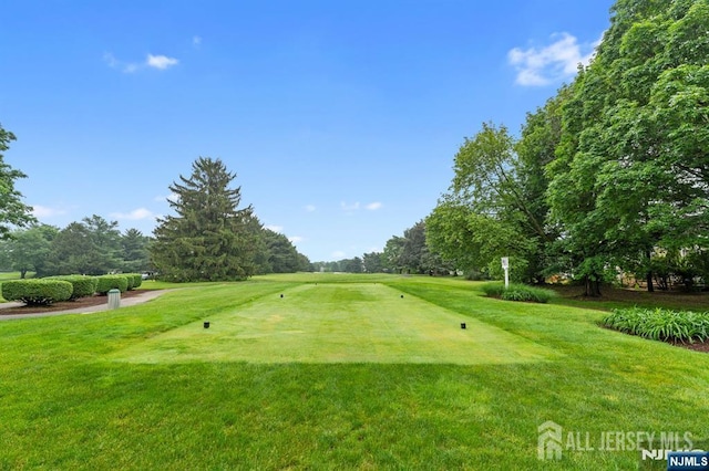 87 Fairway Blvd, Middlesex, NJ 08831 - surrounding community with a yard and view of wooded area