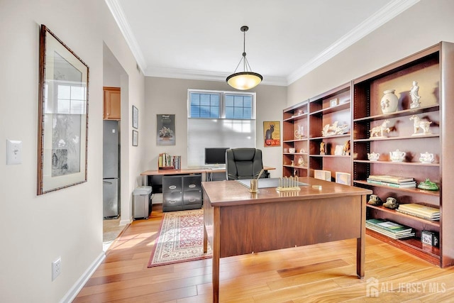 146 Aristotle Way E, Windsor, NJ 08512 - office space with crown molding, light wood finished floors, and baseboards