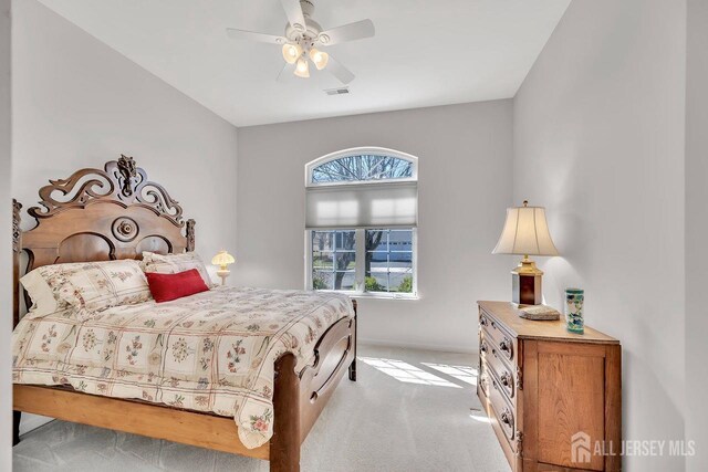 146 Aristotle Way E, Windsor, NJ 08512 - bedroom with carpet, baseboards, and ceiling fan