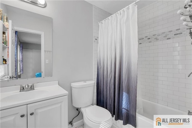 52 Lantern Ln, Sayreville, NJ 08872 - bathroom with vanity and shower / tub combo with curtain