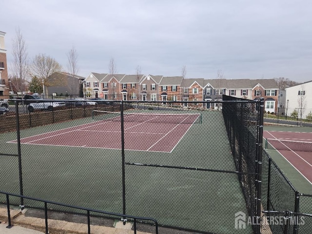 view of tennis court