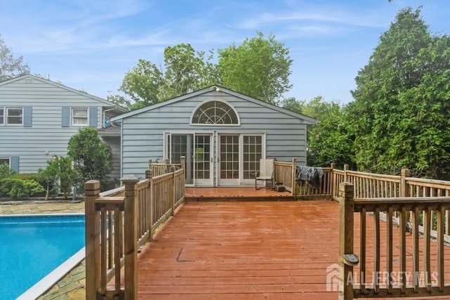 42 Corona Rd, East Brunswick, NJ 08816 - deck featuring an outdoor pool