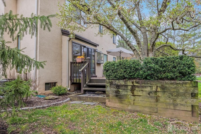 441 Sayre Dr, Plainsboro, NJ 08540 - rear view of property with stucco siding