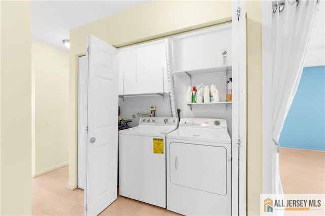 703 Croydon Rd Unit 703B, Monroe, NJ 08831 - laundry room featuring independent washer and dryer and light wood-style flooring