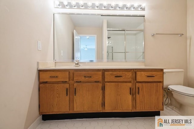 15 Dolley Madison Dr Unit 15C, Monroe, NJ 08831 - full bathroom featuring vanity, a stall shower, and toilet