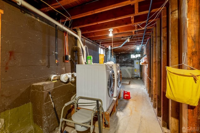 25 Lamar Ave, Edison, NJ 08820 - unfinished basement with separate washer and dryer and gas water heater
