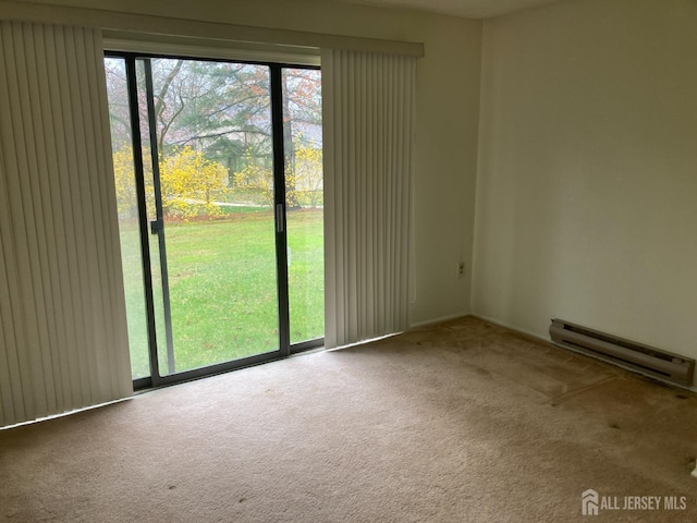 191 Wycoff Way W, East Brunswick, NJ 08816 - unfurnished room with a baseboard radiator and carpet floors
