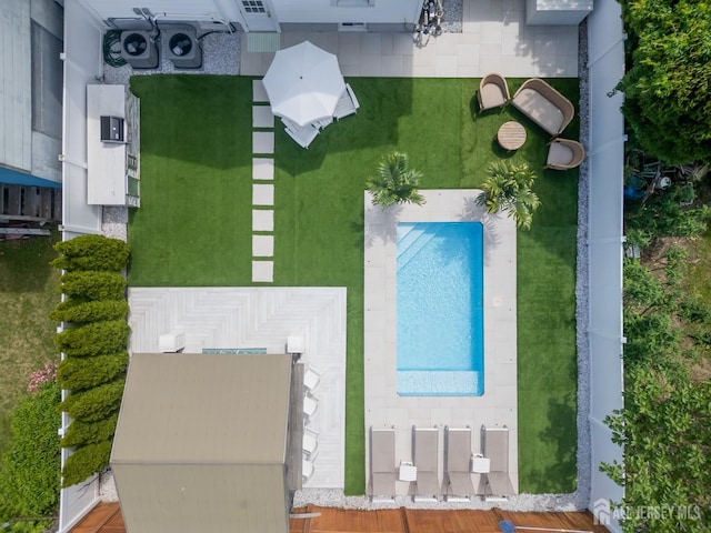 1307 Camp Ave, Ocean, NJ 07712 - drone / aerial view of a pool