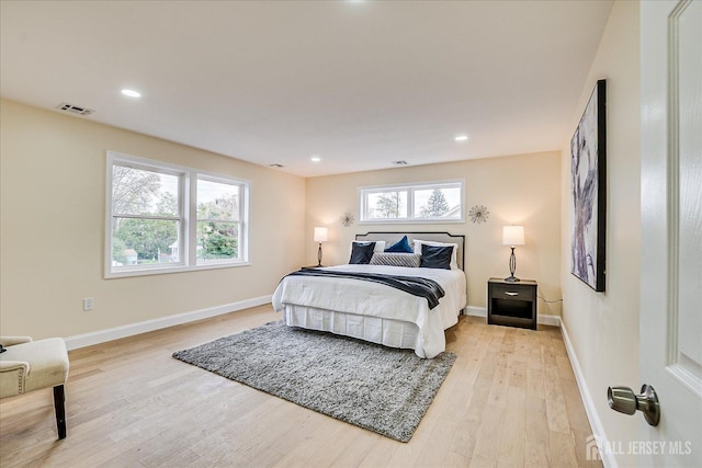 24 Savoy St, Colonia, NJ 07067 - bedroom with light wood-style flooring, baseboards, and recessed lighting