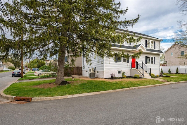 24 Savoy St, Colonia, NJ 07067 - view of front of house featuring central AC