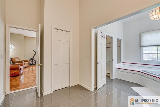27 Revere Ct, West Windsor, NJ 08550 - hall featuring baseboards