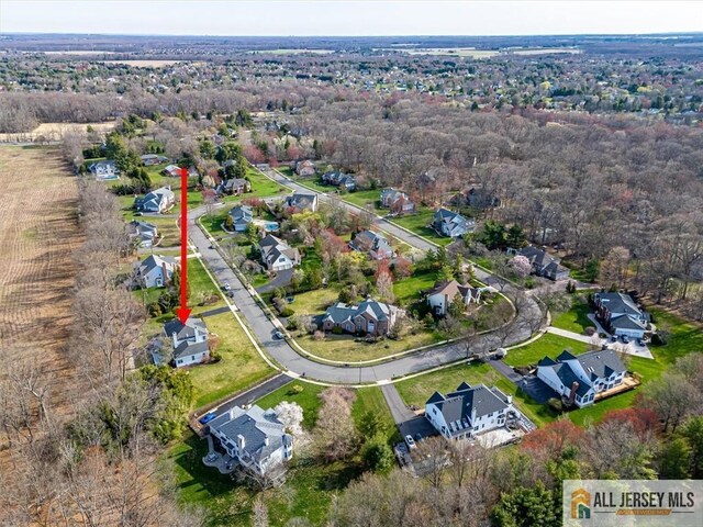 27 Revere Ct, West Windsor, NJ 08550 - aerial overview of property's location with nearby suburban area