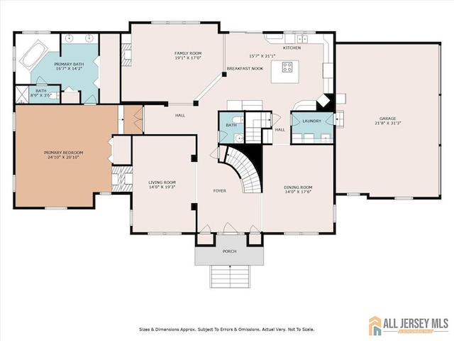 27 Revere Ct, West Windsor, NJ 08550 - floor plan / room layout