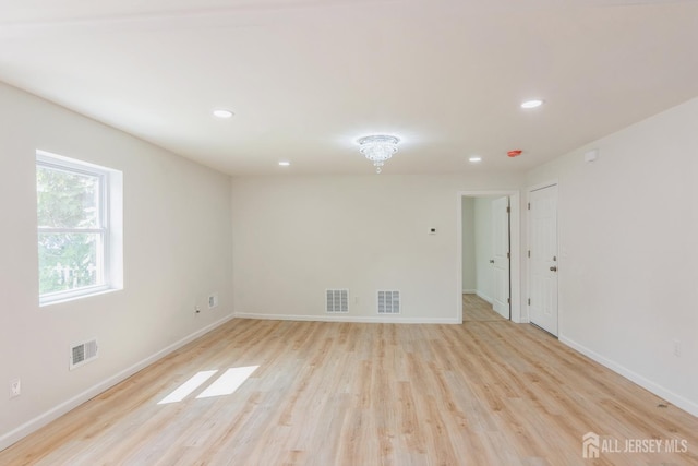 17-1/2 Thomas St, South River, NJ 08882 - spare room with light wood-type flooring and recessed lighting
