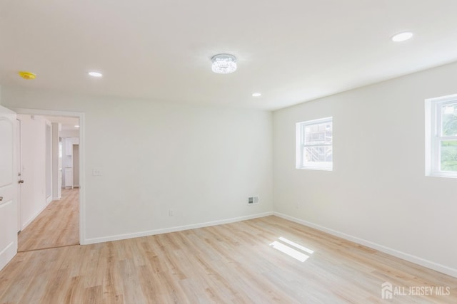 17-1/2 Thomas St, South River, NJ 08882 - spare room featuring light wood finished floors and recessed lighting
