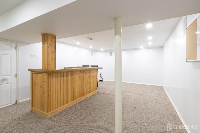 20 S So 8th Ave, Manville, NJ 08835 - indoor dry bar featuring carpet flooring, recessed lighting, and baseboards