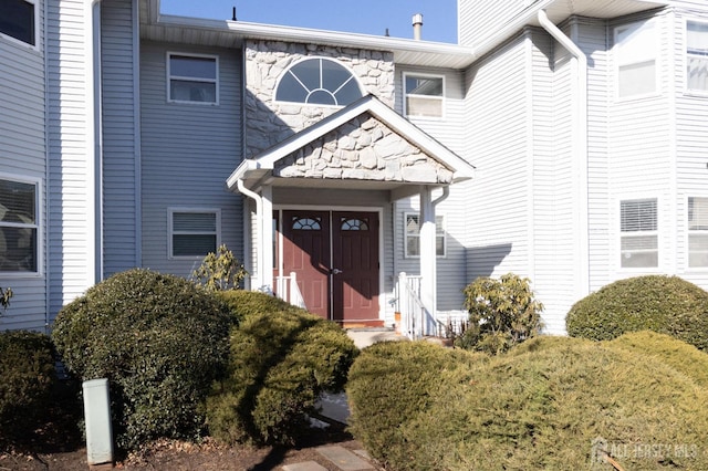 20 S So 8th Ave, Manville, NJ 08835 - view of exterior entry featuring stone siding