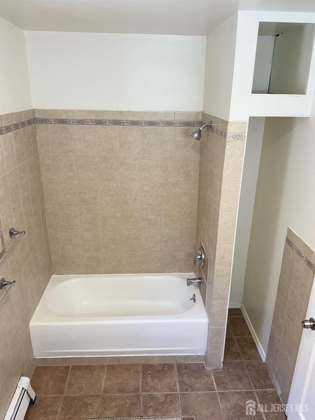 360 Alpine St, Perth Amboy, NJ 08861 - bathroom with baseboard heating and  shower combination