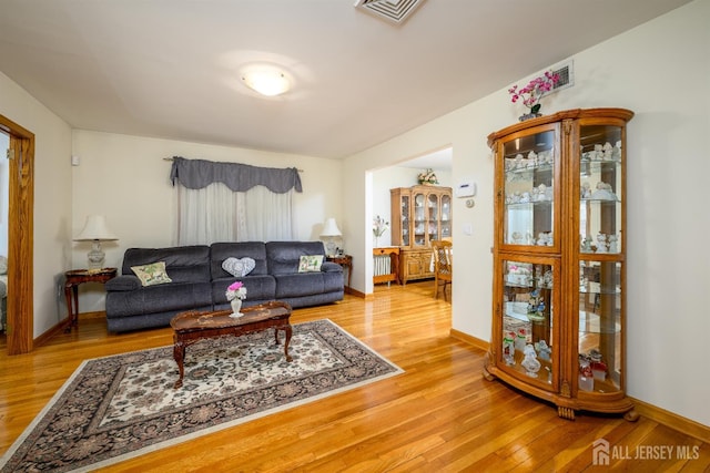 1909 Hamilton Blvd, South Plainfield, NJ 07080 - living room featuring light wood finished floors and baseboards