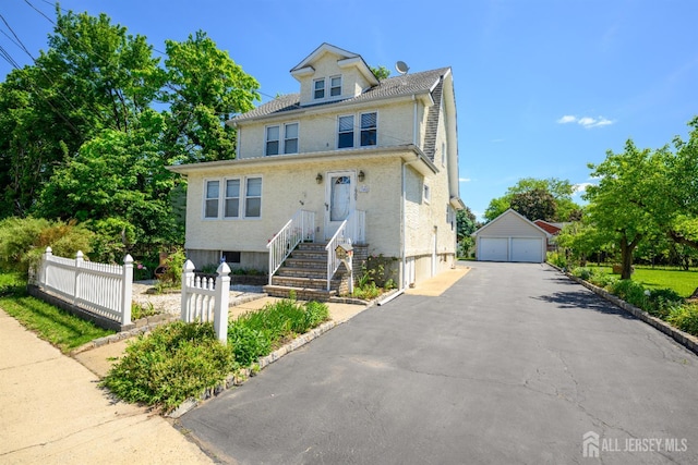 1909 Hamilton Blvd, South Plainfield, NJ 07080 - traditional style home featuring a garage and an outdoor structure