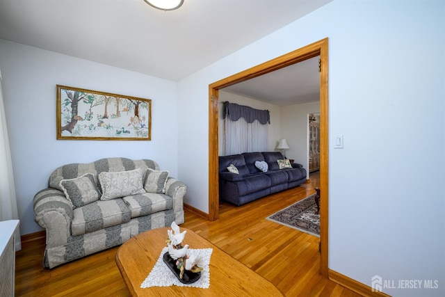 1909 Hamilton Blvd, South Plainfield, NJ 07080 - living room with wood finished floors and baseboards