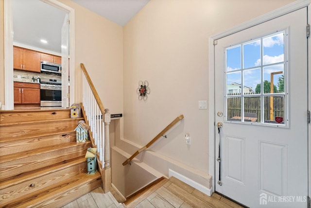 interior space with baseboards
