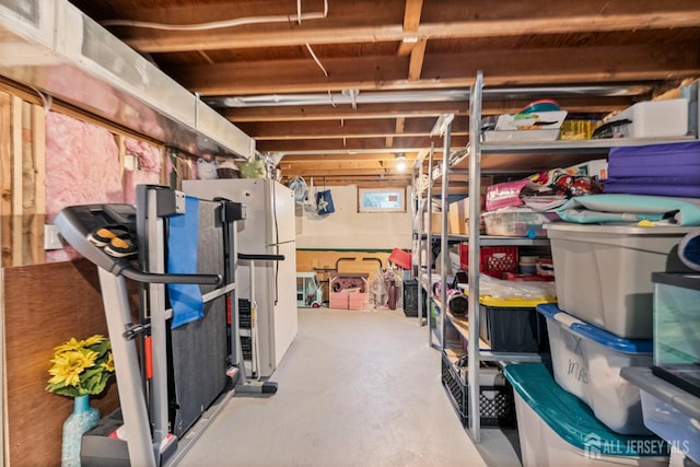 view of storage room