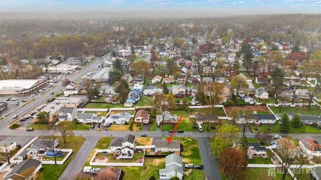 drone / aerial view featuring a residential view