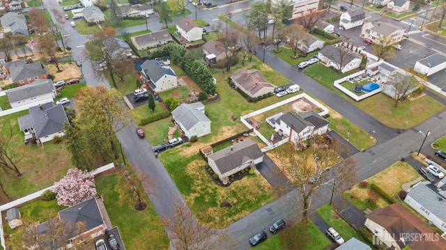 drone / aerial view featuring a residential view
