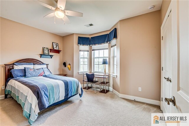 4 Van Gogh Ct, South Brunswick, NJ 08852 - bedroom with carpet, baseboards, and a ceiling fan
