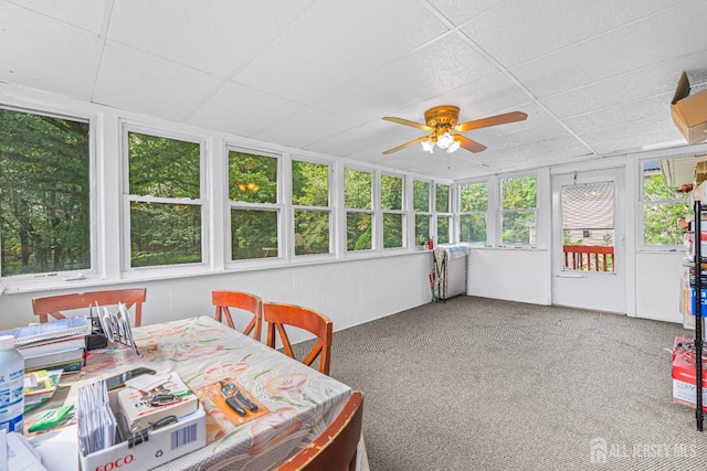 1099 New Dover Rd, Edison, NJ 08820 - sunroom / solarium with a ceiling fan