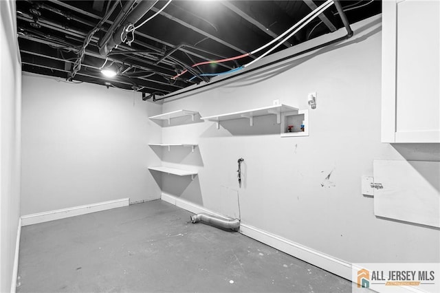15 Kensington Ave, Trenton, NJ 08618 - basement featuring baseboards