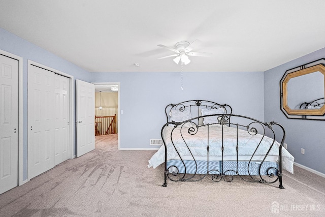 3 Devon Ct, Monroe, NJ 08831 - carpeted bedroom with baseboards and ceiling fan