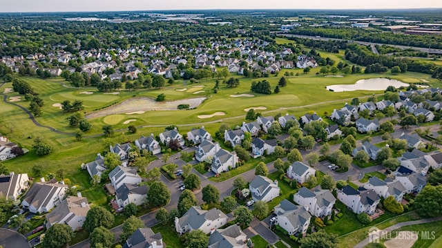 3 Devon Ct, Monroe, NJ 08831 - aerial overview of property's location with nearby suburban area, a large body of water, and a local golf course