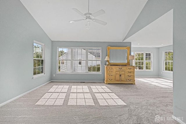 3 Devon Ct, Monroe, NJ 08831 - unfurnished living room with light carpet, plenty of natural light, baseboards, and high vaulted ceiling
